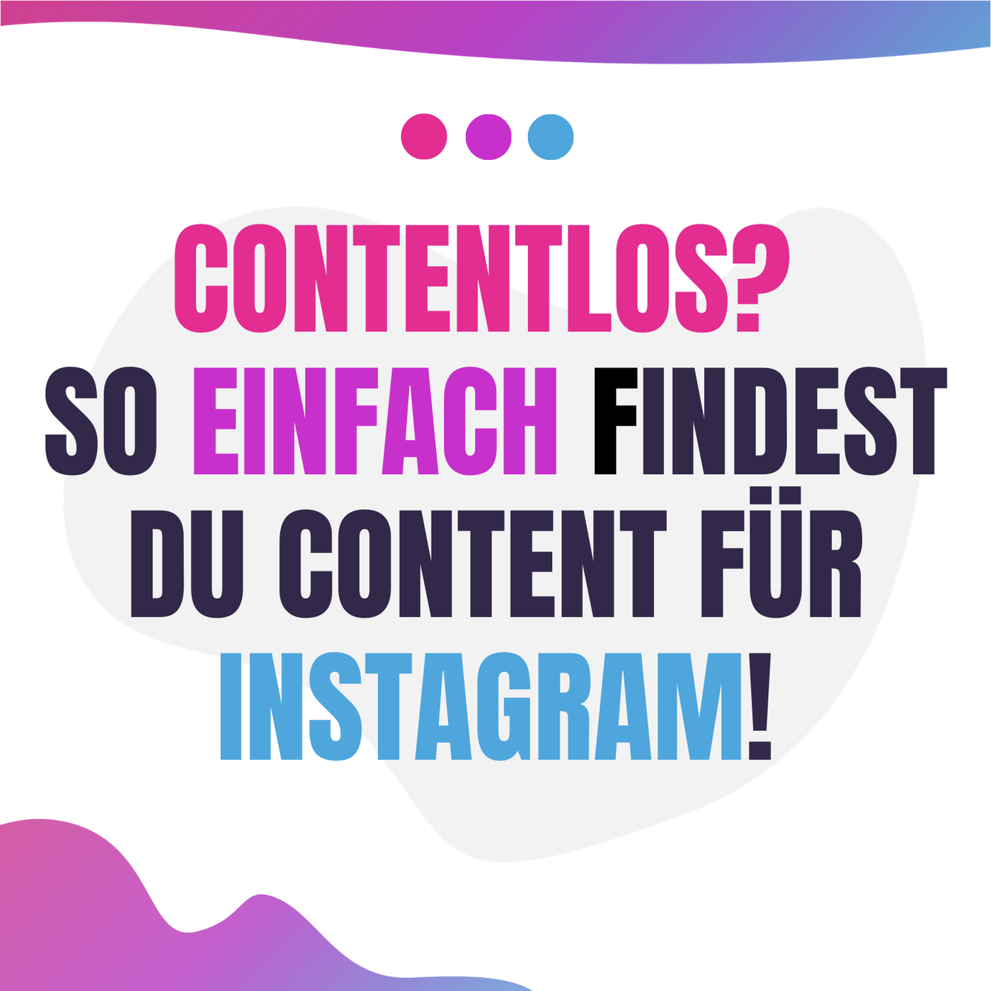Contentlos? So einfach findest du Content für Instagram!