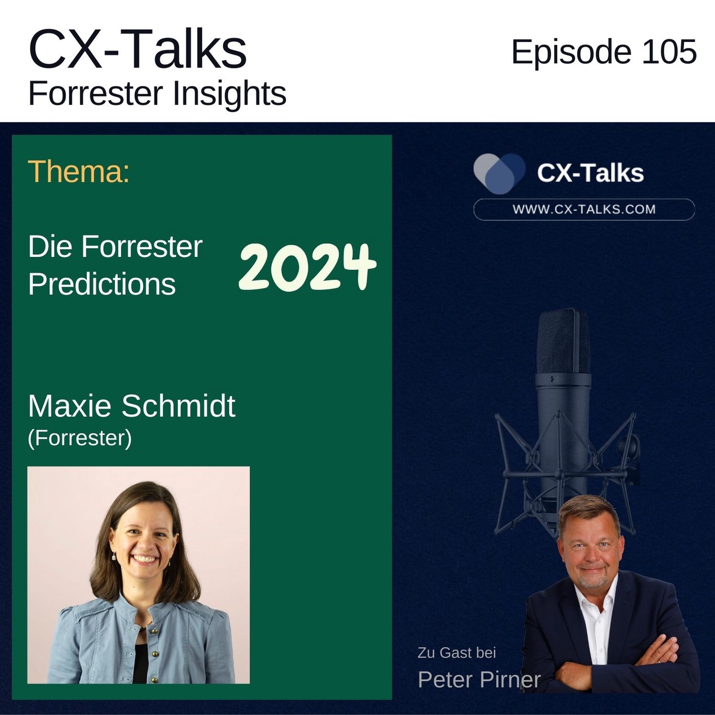 #105 Die Forrester Predictions 2024. Maxie Schmidt bei Peter Pirner