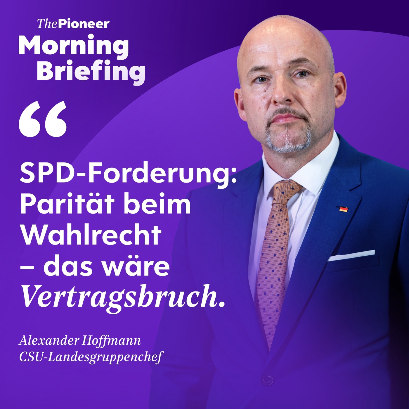 CSU-Landesgruppenchef warnt Bas | Wohlstand für alle in 2026? | Neues von AppleNeue Episode