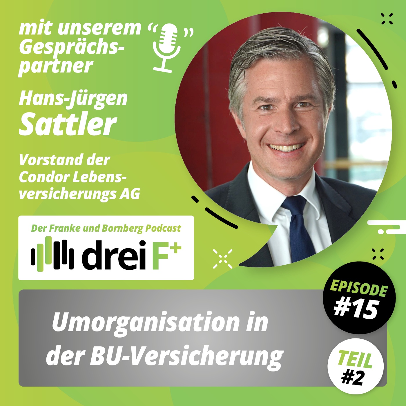 #15 - Umorganisation in der BU-Versicherung (2/2) - mit Hans-Jürgen Sattler, Vorstand Condor Lebensversicherungs AG