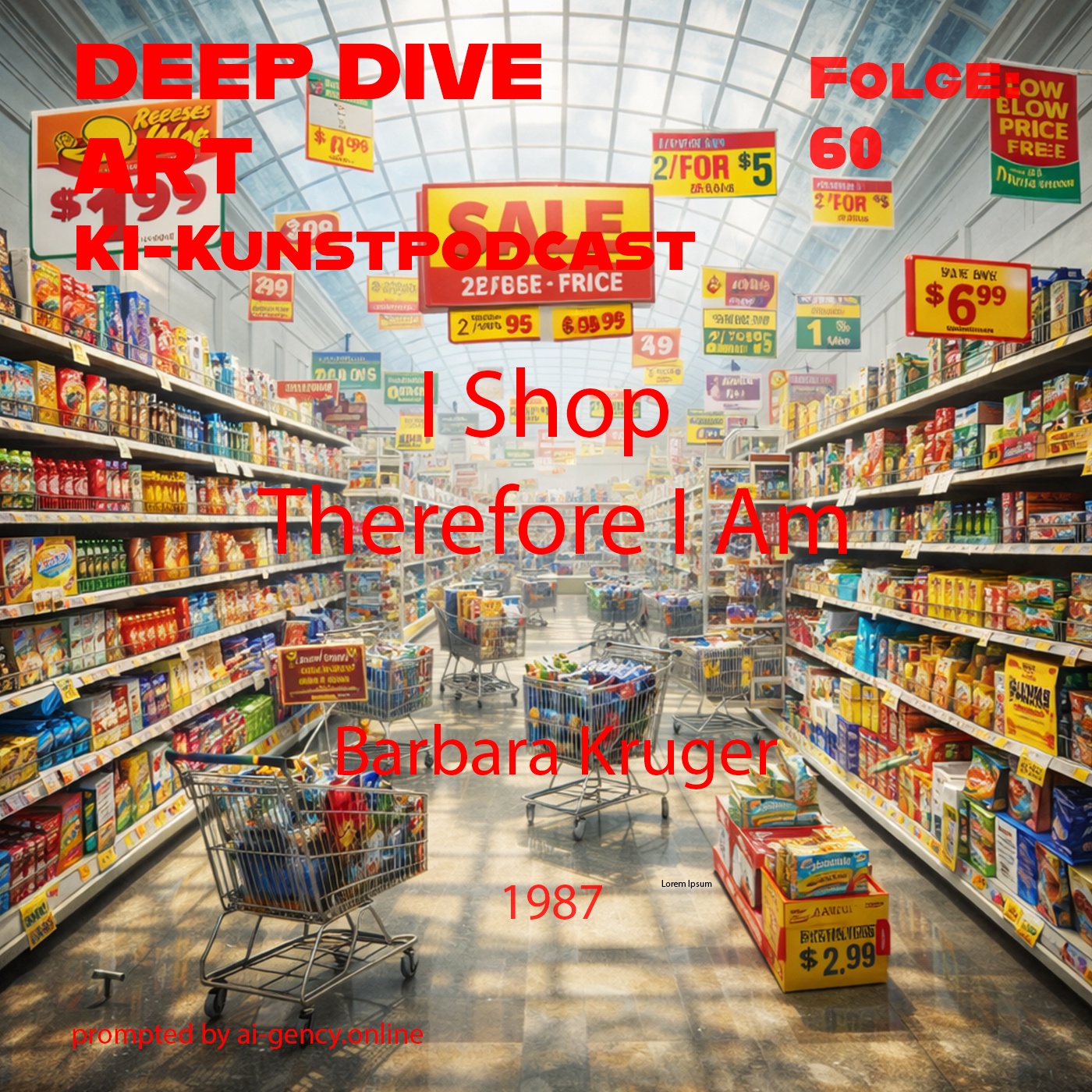 I Shop Therefore I Am // Barbara Kruger