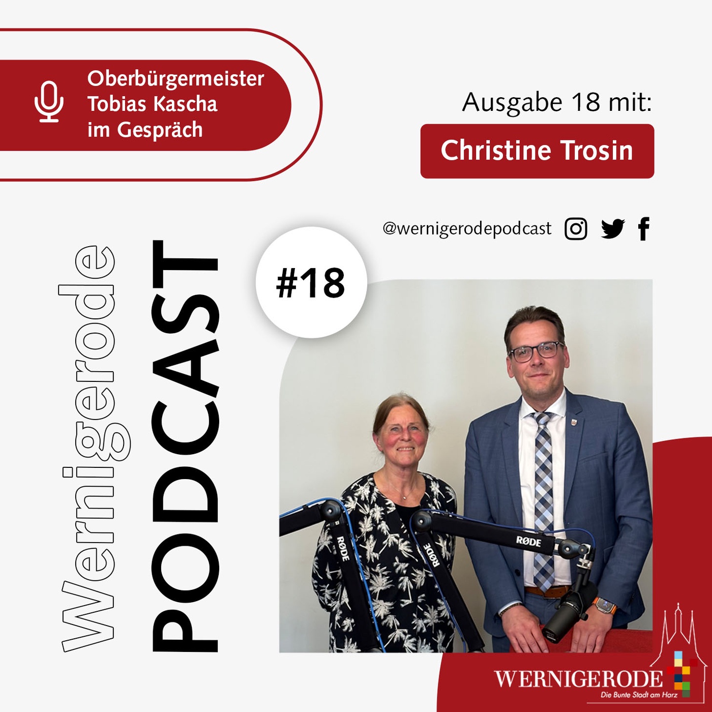 Wernigerode Podcast #18 - Oberbürgermeister Tobias Kascha im Gespräch mit Christine Trosin.