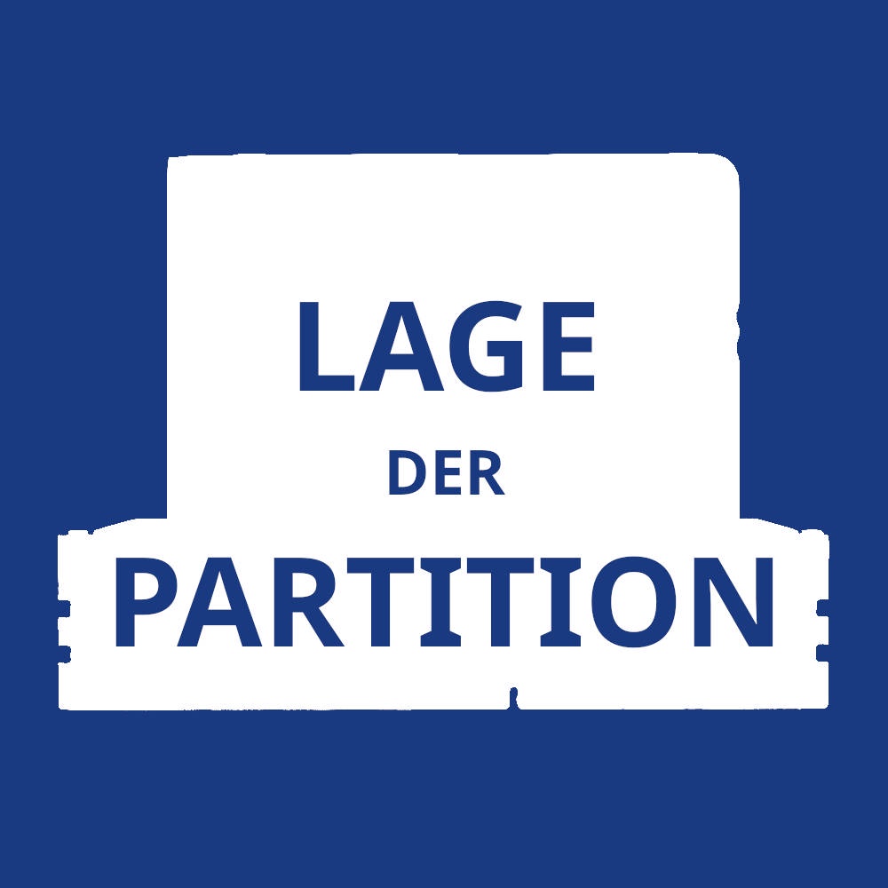 Lage der Partition