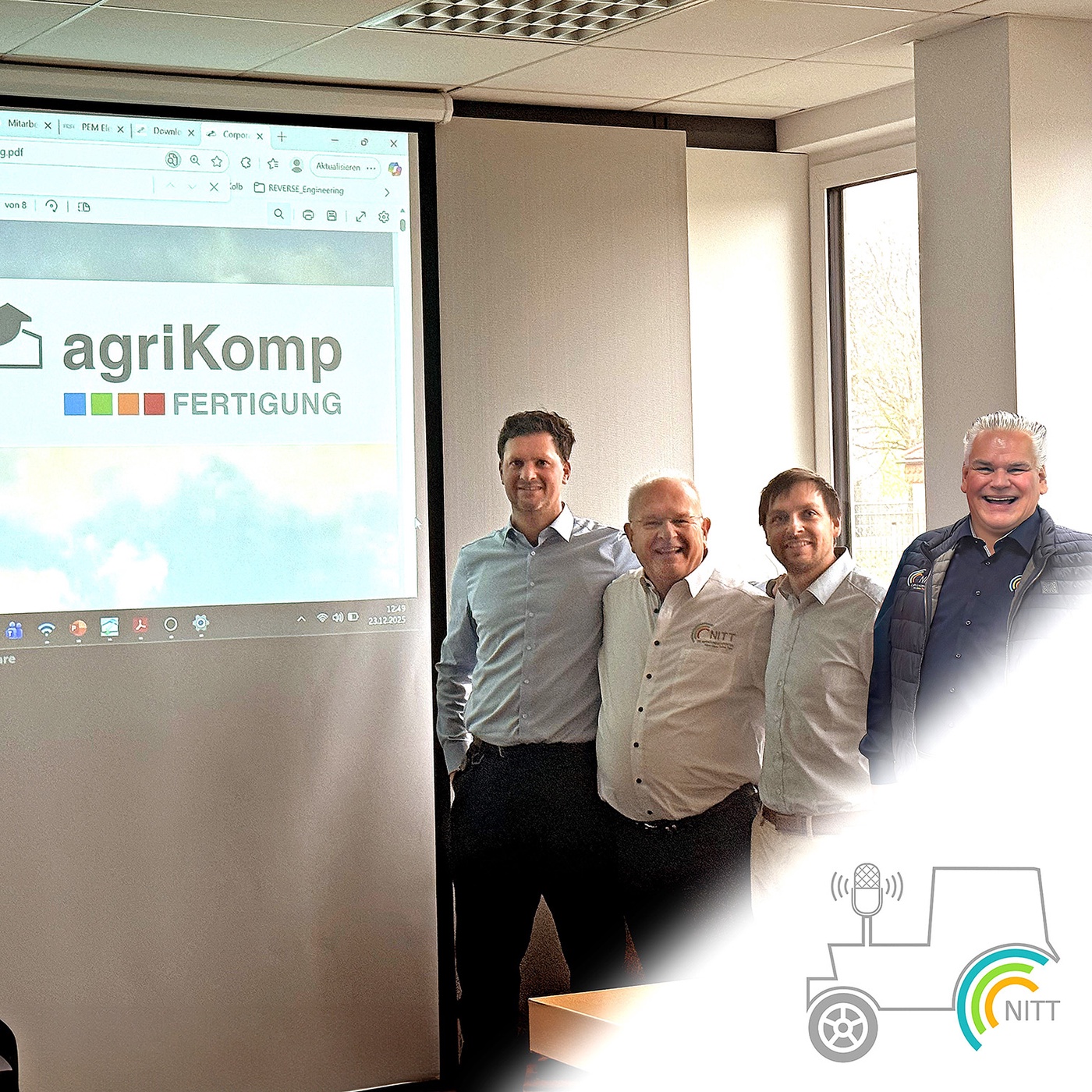 Dieter Dänzer trifft Dr. Tobias Kolb und Veit Meißner von agriKomp