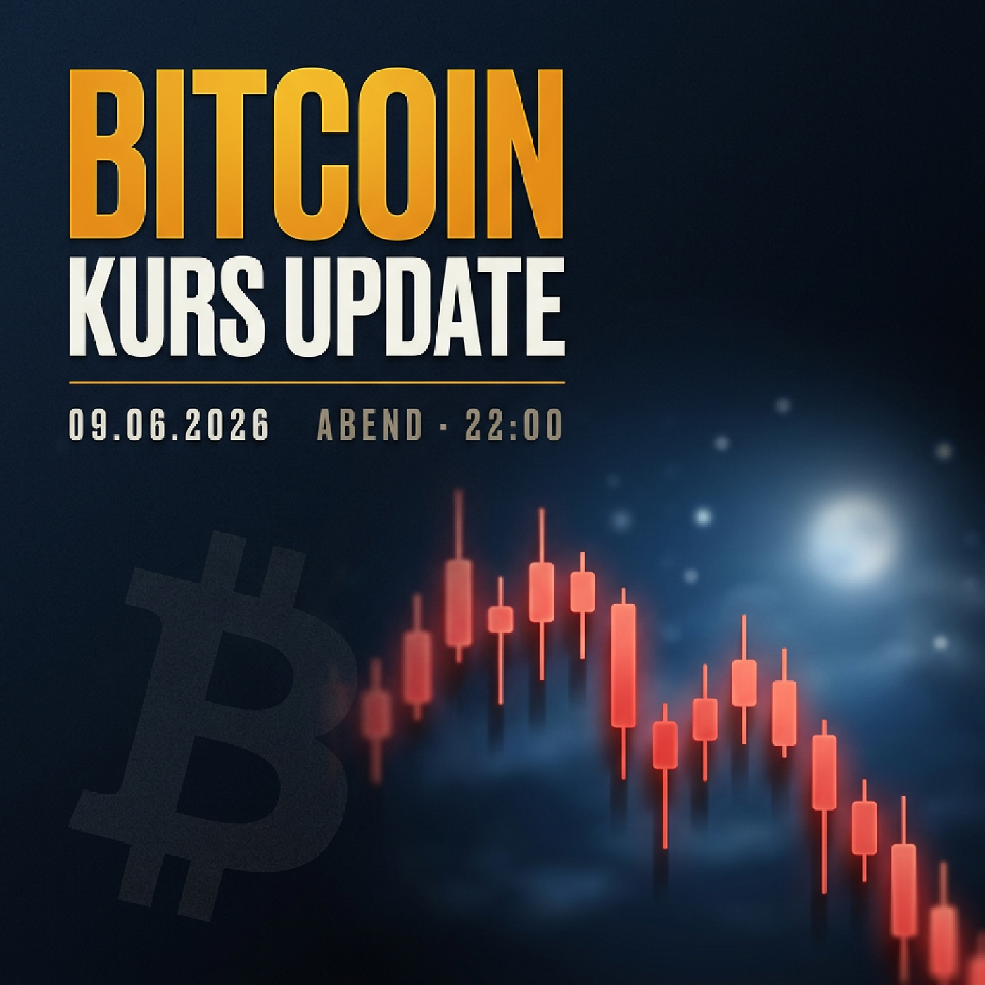 Bitcoin Kurs Abend 09.06.2026: 53.724 € (-2.24 %)