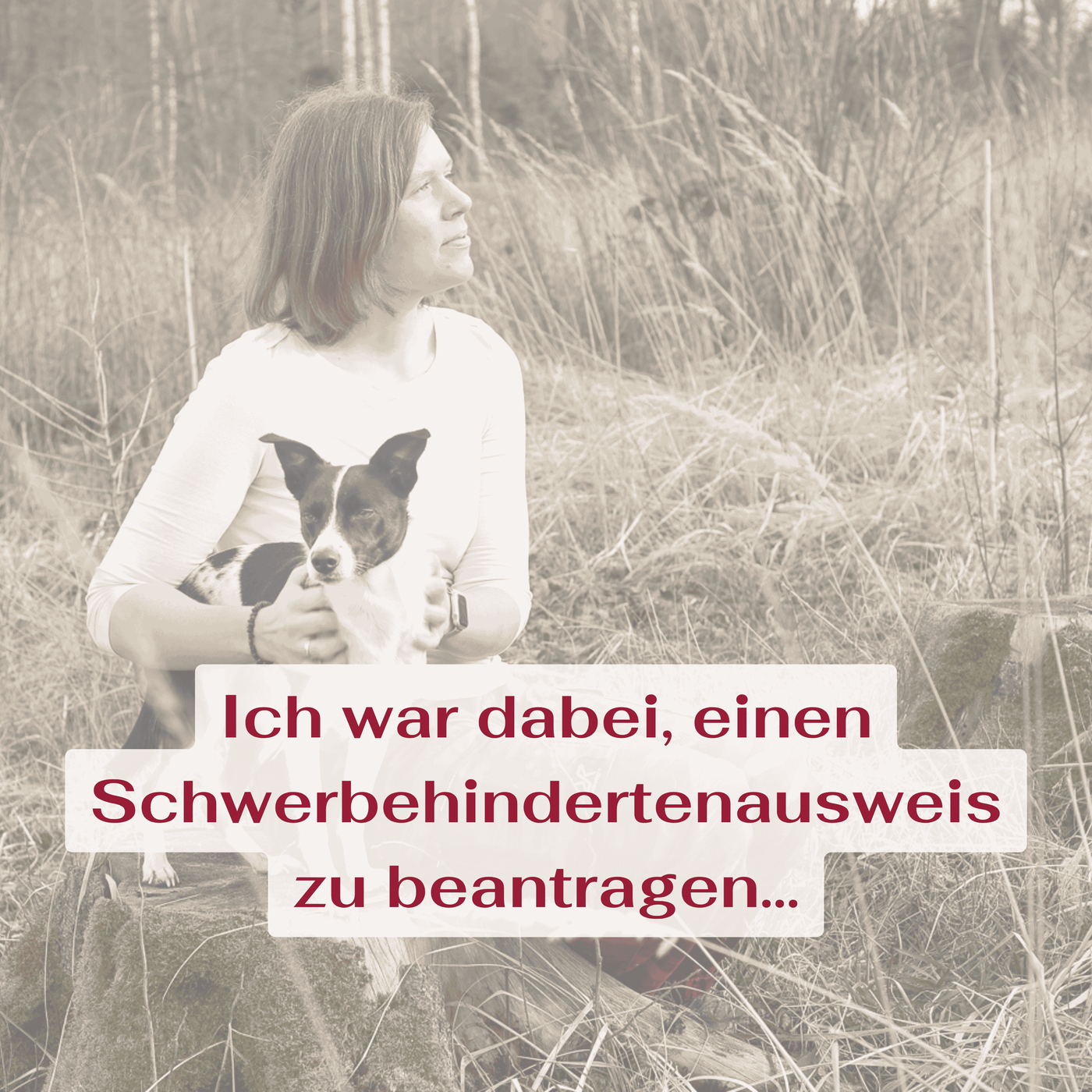 Ich war dabei, einen Schwerbehindertenausweis zu beantragen.