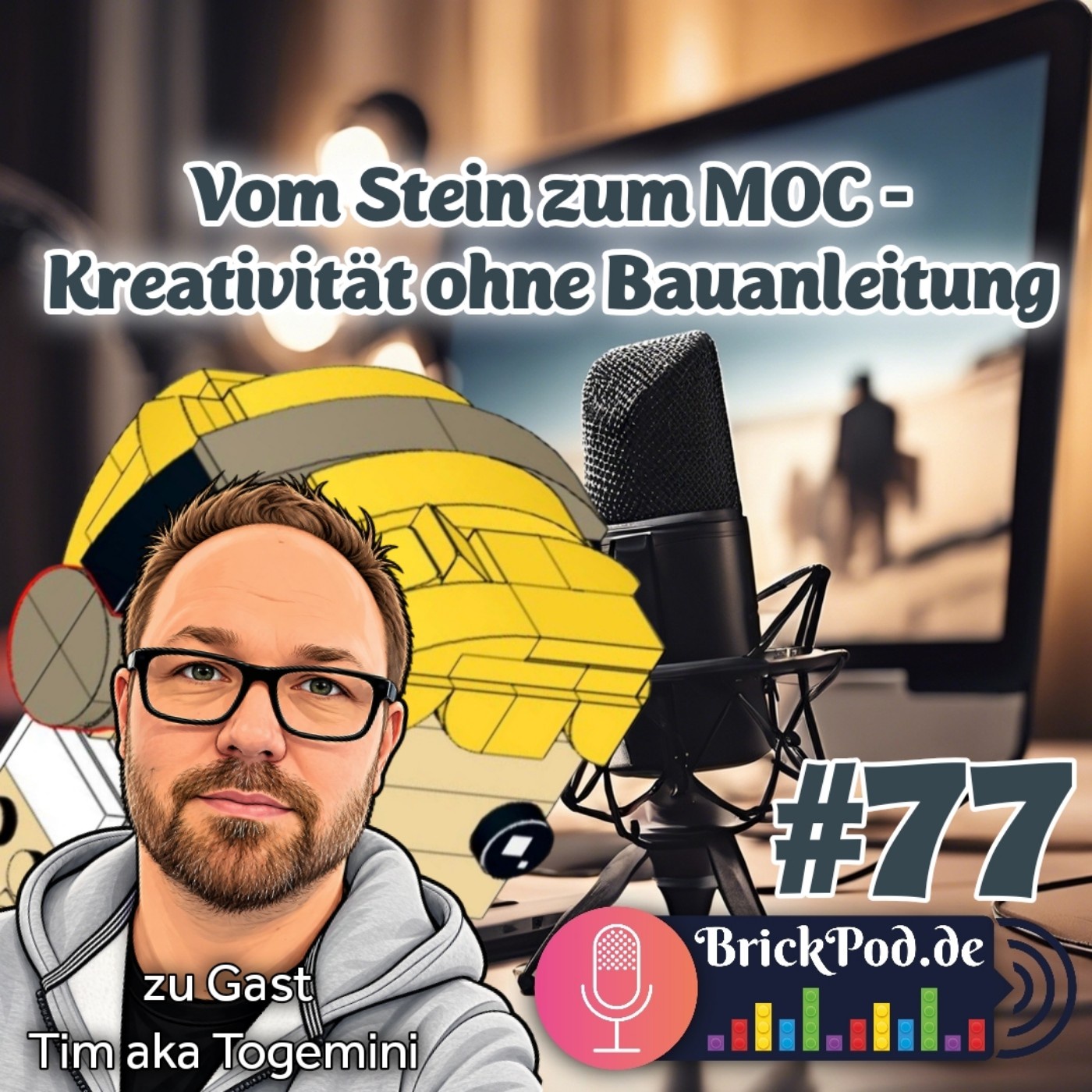 Folge 77 - Vom Stein zum MOC – Kreativität ohne Bauanleitung mit Tim aka Togemini