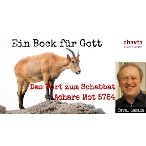 Ein Bock für Gott, oder warum die Schlachtopfer der Tora von Bedeutung sind.