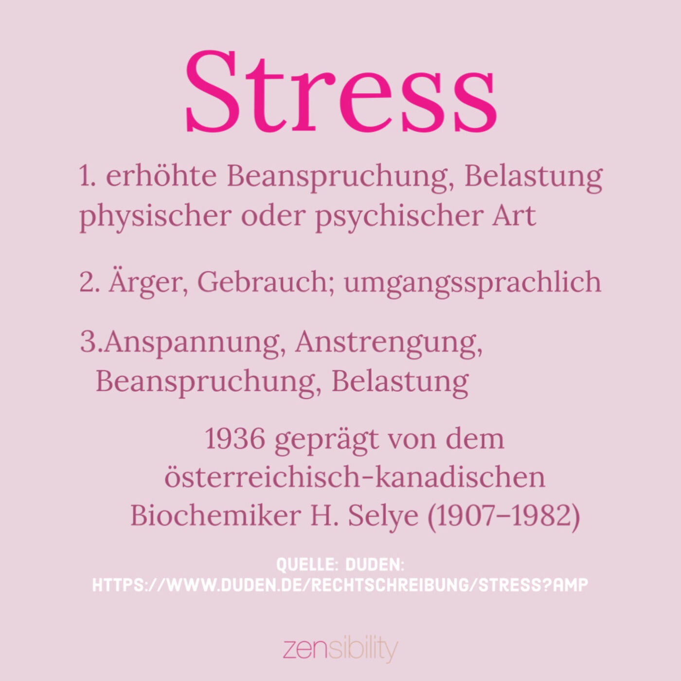 Stress Bewusstsein schaffen