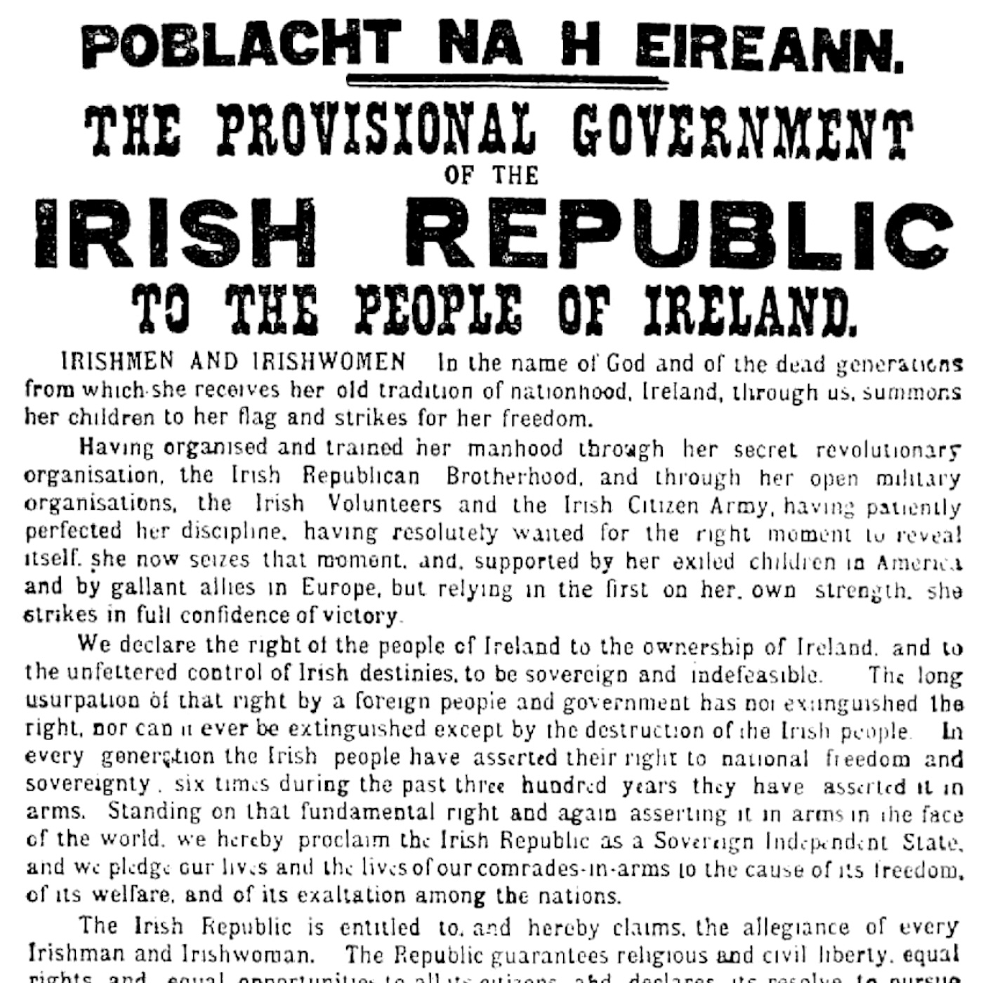 Ireland and the Declaration of Independence