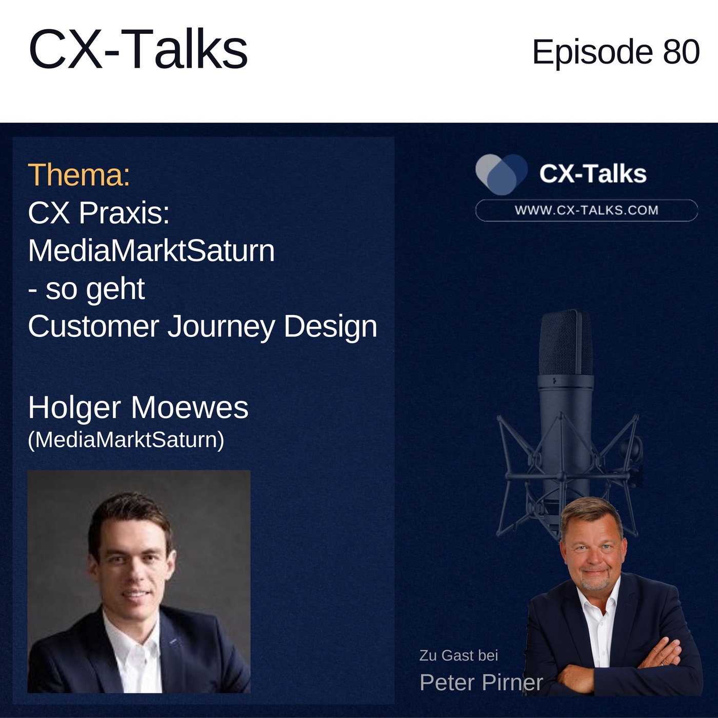 #80 CX Praxis MediaMarktSaturn.  So geht Customer Journey Design. Holger Moewes (MediaMarktSaturn) bei Peter Pirner