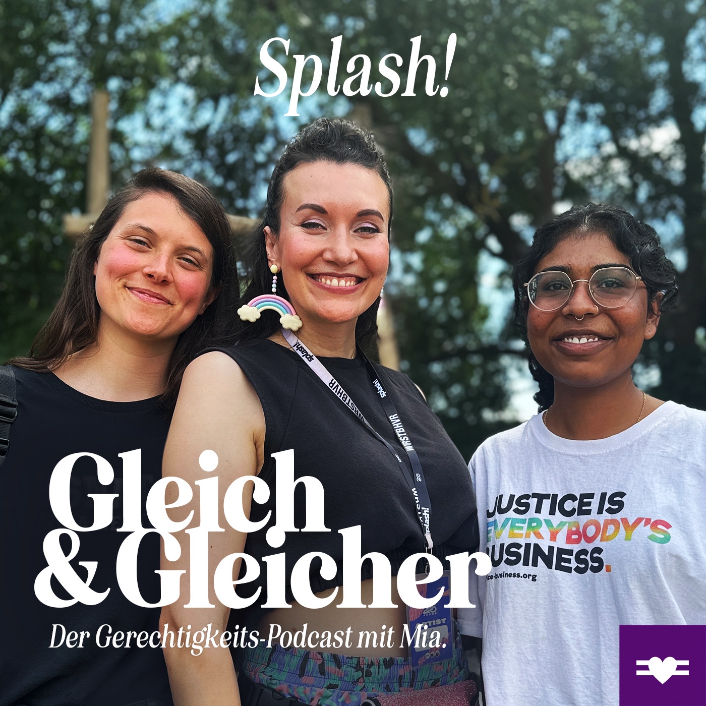 Klimagerechtigkeit - der Live Podcast mit Miriam von foodsharing und Janvi von der BUND Jugend vom Splash! 2023