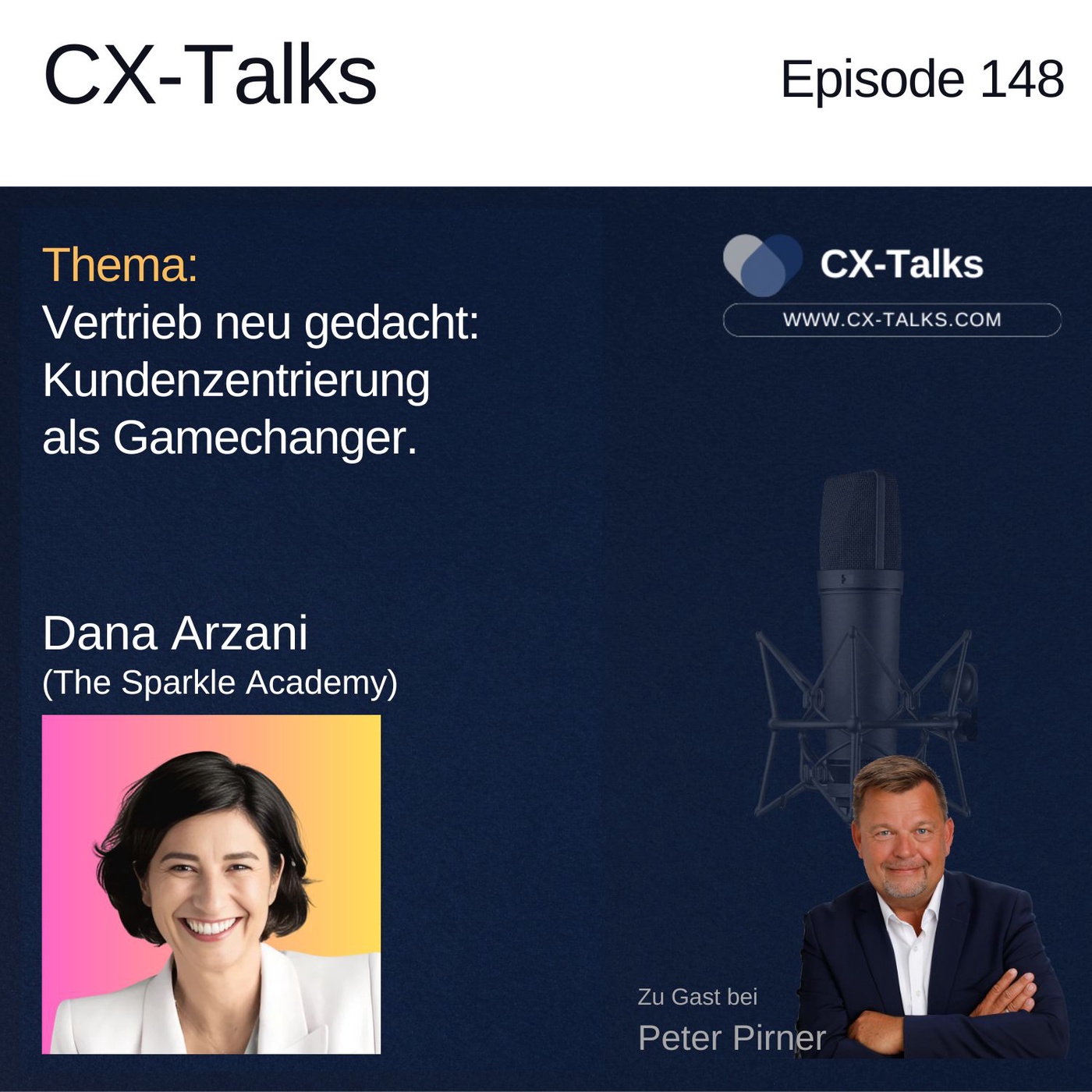#148 Vertrieb neu gedacht: Kundenzentrierung als Gamechanger. Dana Arzani (The Sparkle Academy) bei Peter Pirner