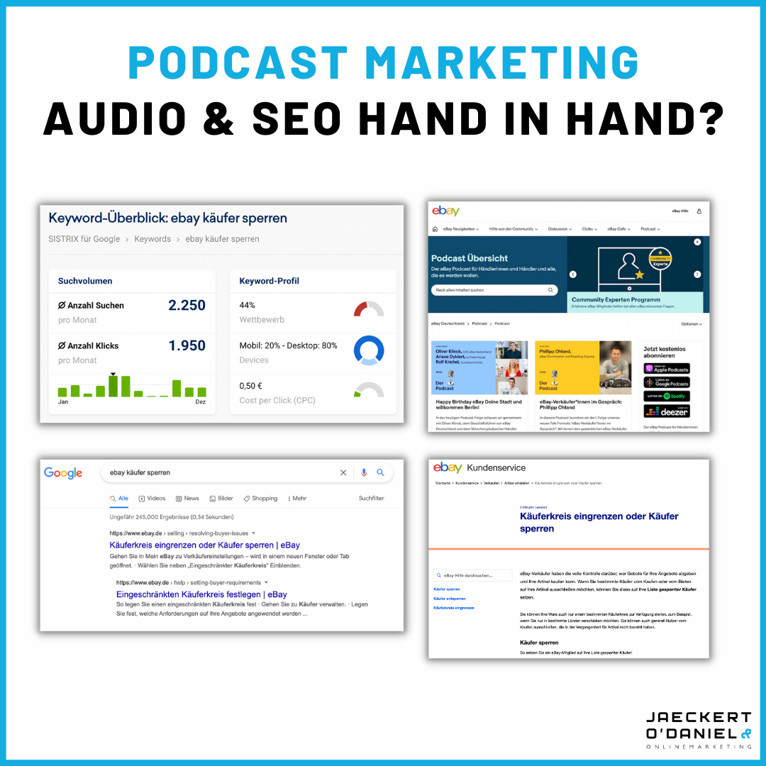 Podcast Marketing: Wie Audio und SEO Hand in Hand gehen