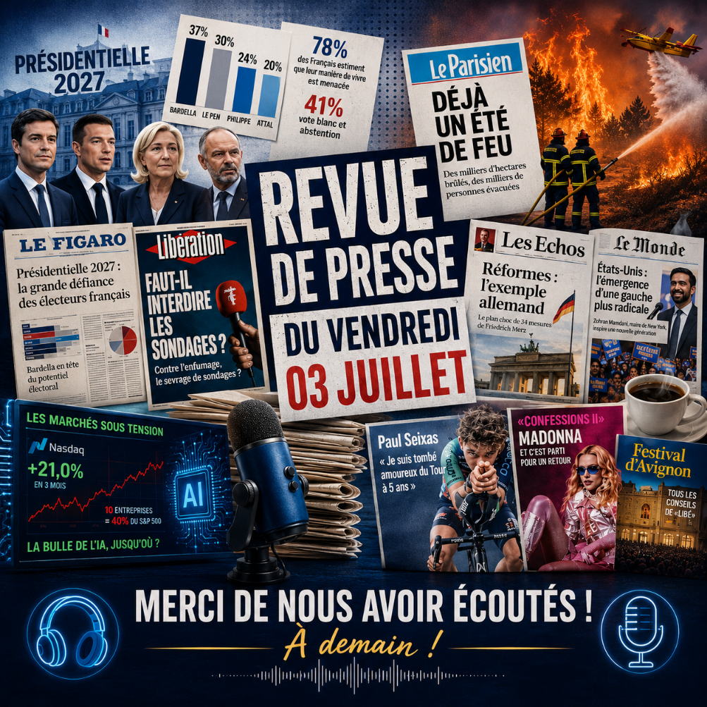 Revue de presse généraliste et tech