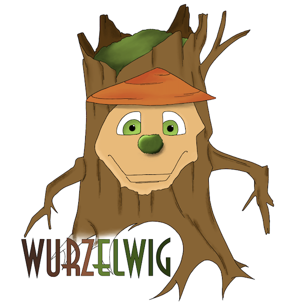Wurzelwig auf Waldreise